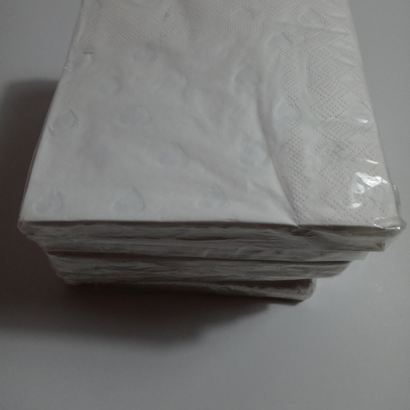 Pink & Gold Foil Hearts Beverage Napkins 100 ct NIB - Picture 5 of 6